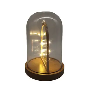 Malzemeleri ile özel Logo düğün ev dekorasyon işık süblimasyon Modern başucu hediye masa lambası dekoratif tabanı ile
