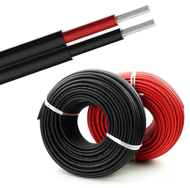 Industrial-grade PV Solar DC Cable 4Mm 6Mm 10Mm 2 Core Solar Wire Low Voltage Cable