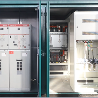 Poste de transformateur compact préfabriqué extérieur MV 11kV 10kV vers 415V 150-1250kVA 55 ℃   IP55 C5 pour la distribution commerciale