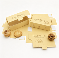 Boîte d'emballage personnalisée vide en carton pliable de qualité supérieure pour macarons, tartes aux œufs, biscuits, pâtisseries et produits de boulangerie