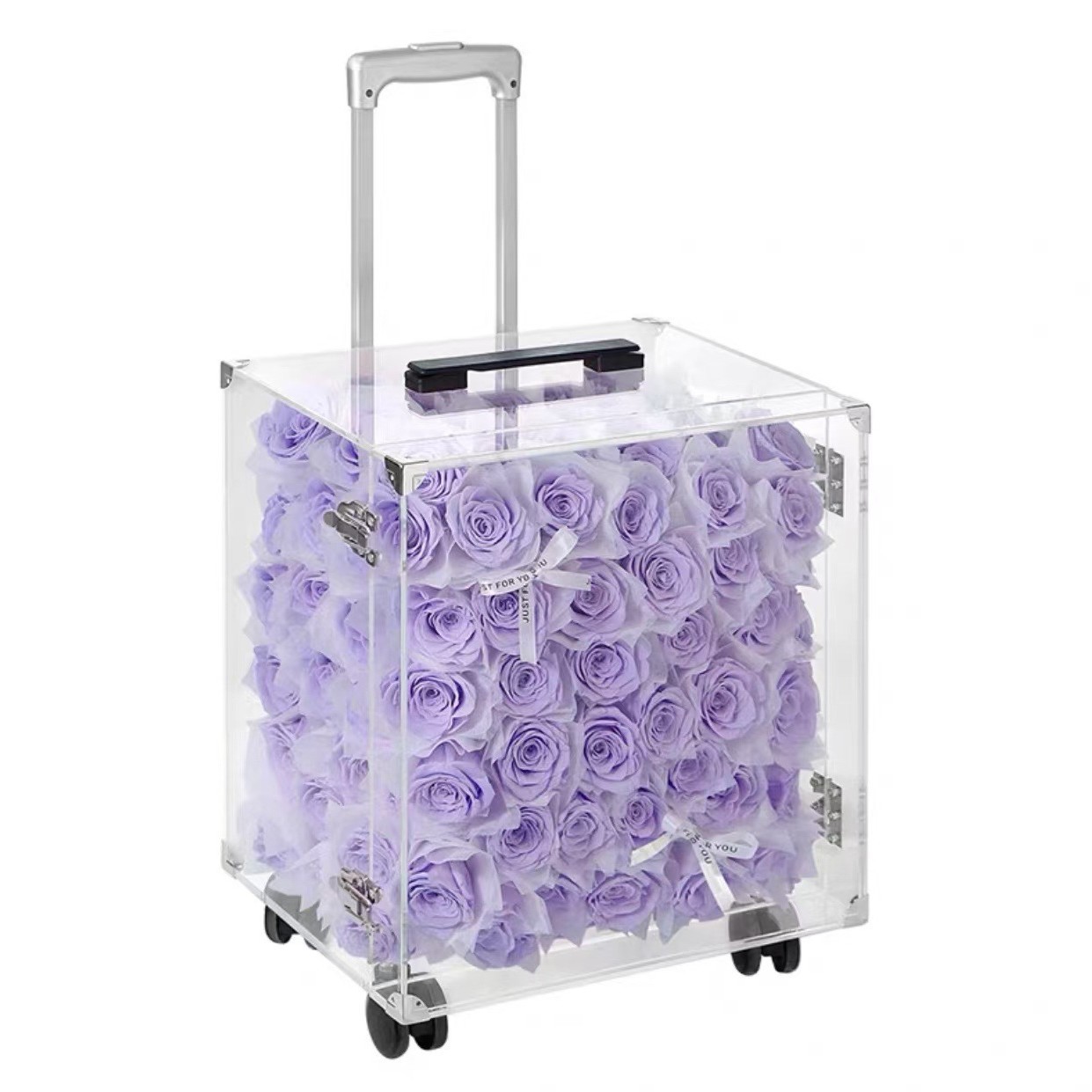 109 purple roses (40*27*40)