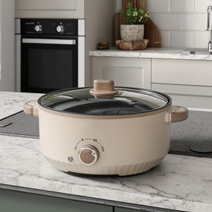 Fourniture directe d'usine 3L pour 1-3 personnes usage domestique marmite électrique poêle à frire antiadhésive Portable et cuiseur à riz vapeur - Product Image 3
