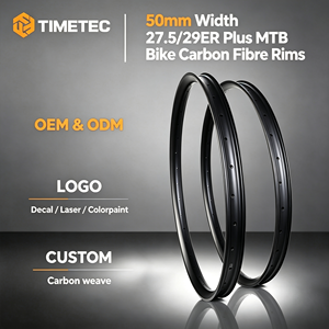 Timetec 27,5/29ER Plus MTB <span class=keywords><strong>bicicleta</strong></span> de fibra de carbono llantas de freno de disco 50mm ancho 25mm perfil multicalibre círculo de <span class=keywords><strong>bicicleta</strong></span> de alta calidad - Product Image 1