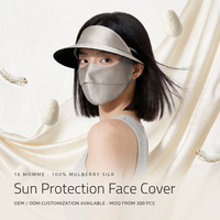 Masque facial en soie de mûrier style coréen 16 Momme, directement de l'usine, OEM ODM, logo personnalisé, vente en gros, protection UV de luxe pour le visage