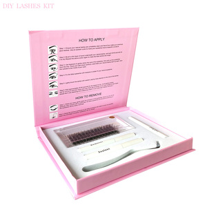 Nuovo Kit di ciglia segmentate Diye Clsuer rosa unico Kit di ciglia fai da te pretagliato personalizzato - Product Image 2