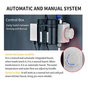 Robinet <span class=keywords><strong>à</strong></span> capteur numérique intelligent Robinet de lavabo automatique <span class=keywords><strong>en</strong></span> laiton <span class=keywords><strong>à</strong></span> économie d'eau Robinet de lavabo de cuisine sans contact - Product Image 6