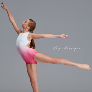 Nhà Máy Thiết Kế Mới Màu Hồng Và Màu Xanh Lá Cây Gradient Màu Cô Gái Ba Lê Leotard Cho Đào Tạo Và Hiệu Suất - Product Image 1
