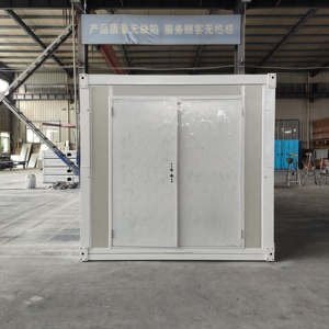 Casa Contenedor Plegable de 20 y 40 pies del Fabricante, Casa Móvil Prefabricada Pequeña con Panel Sándwich de Acero para Uso como Apartamento en Venta - Product Image 5