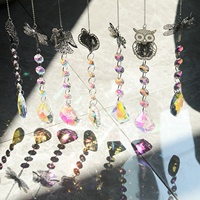 Cristal papillon libellule abeille arbre attrape-soleil arc-en-ciel fabricant suspendu pour fenêtre