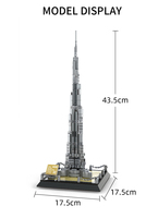 Bloques de Construcción de Arquitectura, Modelo de la Torre Burj Khalifa de Dubái, Juguetes para Niños, Novedad 2024, Juguetes Educativos de Rompecabezas para Niños Pequeños
