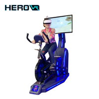 Simulateur VR HEROVR pour salle de sport intérieure 360 °   Simulateur de vélo de sport 4D à réalité virtuelle avec grand écran LED