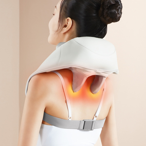 Masajeador de cuello y hombros eléctrico portátil <span class=keywords><strong>Popular</strong></span> al mejor precio, compresa caliente, relajación y curación de espalda - Product Image 3