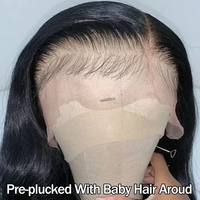 Perruques Complètes Cheveux Humains HD Lace Front Sans Colle Pré-Épilées 13x4 13x6 Lace Front Perruque Cheveux Humains Bruts Ondulés Profonds Perruque Frisée