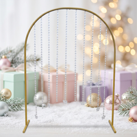 Vente directe d'usine Tube unique arc de mariage arc en métal doré décoration de fête de mariée