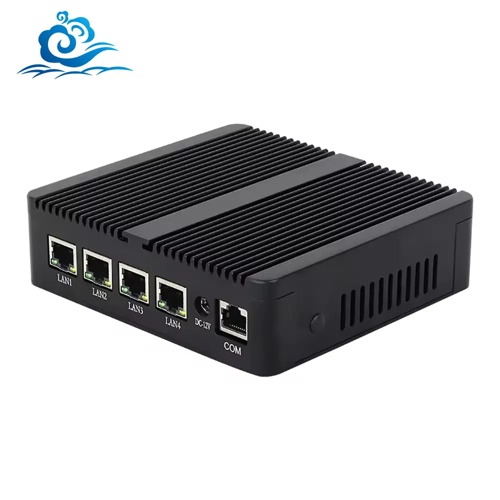 J4125 N5105 Linux Pfsense 4 NIC Intel I225V 2.5G Gigabit Network mini pc Firewall Gateway soft Router with Multi-Ethernet