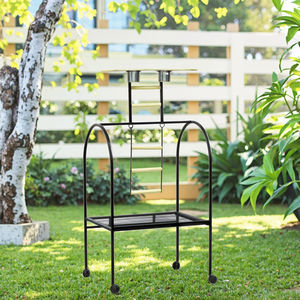 Gabbia per Uccelli Extra Large Economica in Ferro, Ecologica, per Allevamento di Pappagalli e Canarini, con Vassoio in Plastica, Spedizione Gratuita, Impilabile - Product Image 3