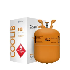 Pure Eco-friendly Gas Isobutane R600A Refrigerant Gas For High-temperature Refrigeration