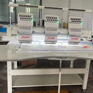 3 cabezales, 9 agujas, 12 agujas, 15 agujas, operación <span class=keywords><strong>Manual</strong></span>, máquina de bordado computarizada de 2 cabezales para bordado de chenilla - Product Image 1