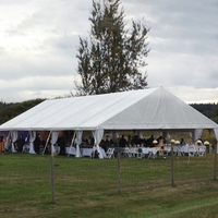 Tente de réception extérieure en PVC TENTCHO, robuste et personnalisée, pour 500 personnes, 10 m x 12 m, idéale pour les événements