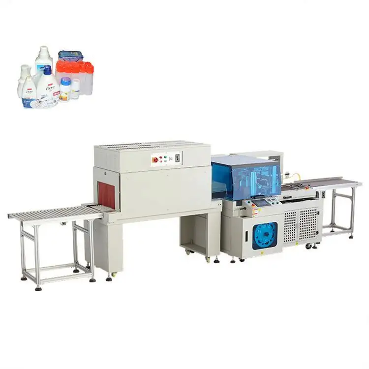 Automatische Hot Krimpfolie Wikkelen Machine/Pof Pp Pvc Pe Film Krimpen Verpakking Machine