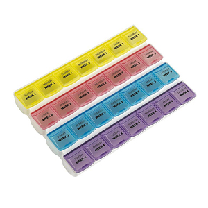 Organizador de Pastillas Mensual - Planificador de Pastillas Extra Grande de 28 Días para Separar las Pastillas y las Vitaminas Semana por Semana - Product Image 5