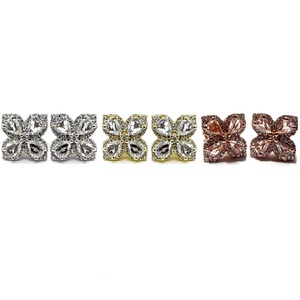 Hong Kong personnalisable 18K solide or Rose haute qualité taille poire diamant mignon boucles d'oreilles pour les femmes mariages fiançailles fête - Product Image 4