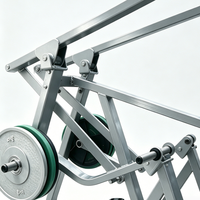 Machine de musculation professionnelle haut de gamme pour la musculation des dos et des bras, avec système de chargement à plat, machine de tirage vertical (Lat Pull-Down), en acier de sécurité