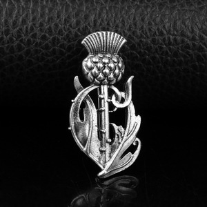 Broches Rétro <span class=keywords><strong>Viking</strong></span> pour Femme, Épingles en Alliage Plaqué Argent, Fleur Nationale Écossaise (Cardinelle), pour Corsage, Mariage, Fiançailles, Fête, Cadeau - Product Image 2