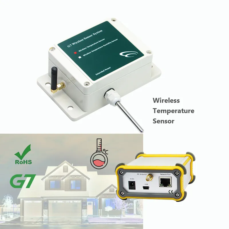 実験室の環境条件を監視するためのワイヤレス温度センサー低温バッテリー