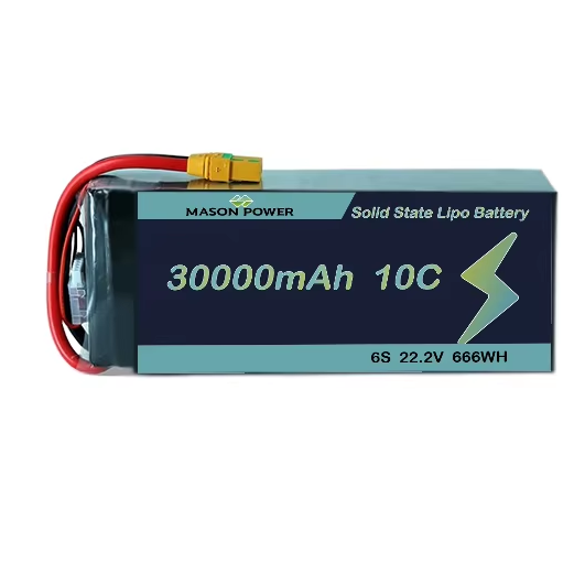 Solid State 6S 22.2V 30000mAh Lipo High Energy Density 270Wh/kg 350Wh/kg Transport Cargo Drone Battery Pack