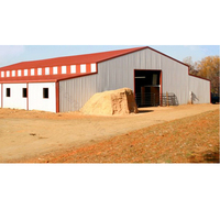 Structure en acier préfabriquée pour bâtiment sportif, arène d'équitation intérieure avec écuries