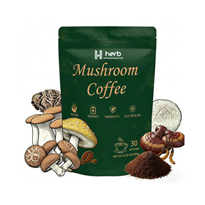 กาแฟเห็ดสำเร็จรูปสำหรับผู้ใหญ่ แบรนด์ส่วนตัว ODM/OEM ช่วยเพิ่มสมาธิ ความจำ ภูมิคุ้มกัน และพลังงาน - Product Image 1