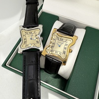 Montre en quartz carrée torsadée Alien Y2K, cadran lisse et durable avec chiffres romains, montre de haute qualité, Reloj De Hombre, logo personnalisé