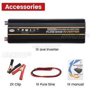 Inversor de Onda Sinusoidal Pura de 12V a 220V, Convertidor de Energía para Auto, Cargador Solar Dual USB con Pantalla LED para Hogar, Exteriores y Auto - Product Image 6