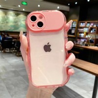 Support pliable pour objectif d'appareil photo avec miroir, coque transparente pour téléphone portable pour iPhone 11 12 13 14 15 16 17 18 Pro Max