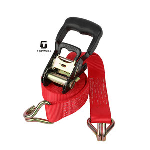 <span class=keywords><strong>Sangle</strong></span> à <span class=keywords><strong>cliquet</strong></span> robuste 38mm 2 tonnes Double J Crochets Fixation de la cargaison - Product Image 4