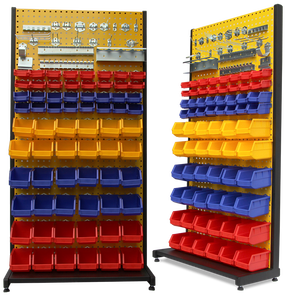 Plastic Parts Bin With Pegboard <b>Hook</b> For Tool Storage And Organization - Product Image 5