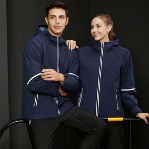 เสื้อแจ็คเก็ตผู้ชายสำหรับกิจกรรมกลางแจ้งแบบมีซิป สะท้อนแสง ผ้า softshell สำหรับฤดูหนาว เล่นกีฬา ล่าสัตว์ กันน้ำ กันลม - Product Image 6