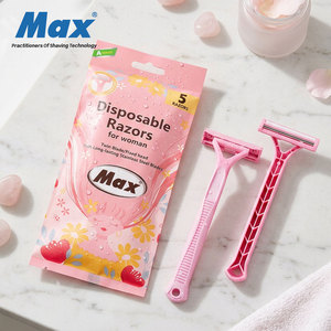 Maquinilla de Afeitar Desechable de Doble Filo <span class=keywords><strong>Max</strong></span> para Mujer - Product Image 2