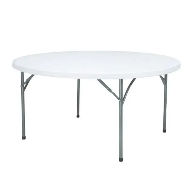 Good Quality Outdoor Use 6ft Folding Round Plastic Table For Sale