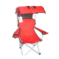 Chaise de camping pliable de luxe portable de haute qualité pour l'extérieur, avec auvent, pour la randonnée, les voyages, la pêche et la plage - Vente en gros usine