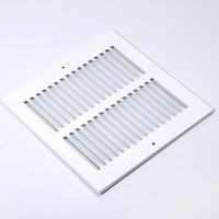 Grille de ventilation carrée personnalisée RA0808 pour climatiseur, design moderne, en plastique et acier durables, pour extérieur, sous-sol et espaces de vie