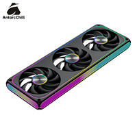 Juego de Ventiladores Unificados AntarcChill OEM de 360 mm, 3 Ventiladores ARGB PWM de 120 mm con Conexión en Cadena, Alto Flujo de Aire, para Servidor y Estación de Trabajo