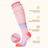 Chaussettes de badminton amusantes en gros, chaussettes de sport décontractées, chaussettes de compression en coton personnalisables avec logo pour le tennis