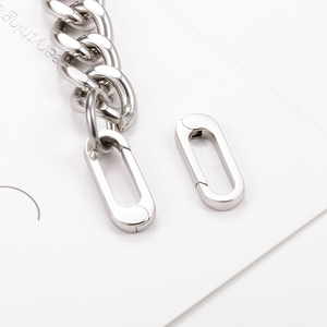 Bán buôn 7*18 mét <span class=keywords><strong>Tiny</strong></span> thép không gỉ Carabiner móc cài O hình vòng đeo tay vòng cổ Carabiner móc đối với trang sức làm - Product Image 2