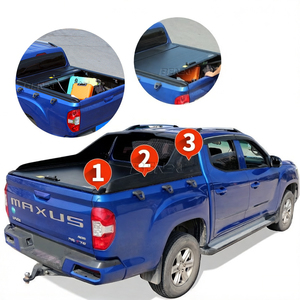 Cubierta de cama de camión de aluminio Benext, cubierta de tonel retráctil para camioneta, guardabosques para Dodge Ram1500 <span class=keywords><strong>tundra</strong></span> Tacoma - Product Image 1
