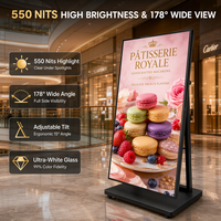 Affichage numérique LED d'intérieur pour armoire, indice de protection IP65, pour la publicité dans les magasins de détail, les centres commerciaux, les halls d'exposition, les ascenseurs et les métros