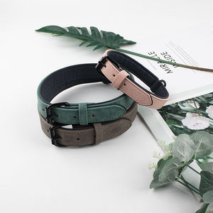 2024 Fabricante al por mayor logotipo personalizado collar de cuero ajustable para perros - Product Image 1