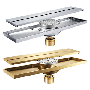 Hideep khách sạn hiện đại sử dụng phụ kiện phòng tắm Brass Chrome/Vàng chống mùi 300*82 Mét tuyến tính thoát nước sàn - Product Image 2