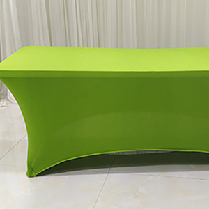 Juego de Manteles de Spandex Verde Impermeables y Resistentes al Aceite para Bodas, Hoteles y Banquetes - Tamaño/Color/Logotipo Personalizables Americanos - Product Image 5